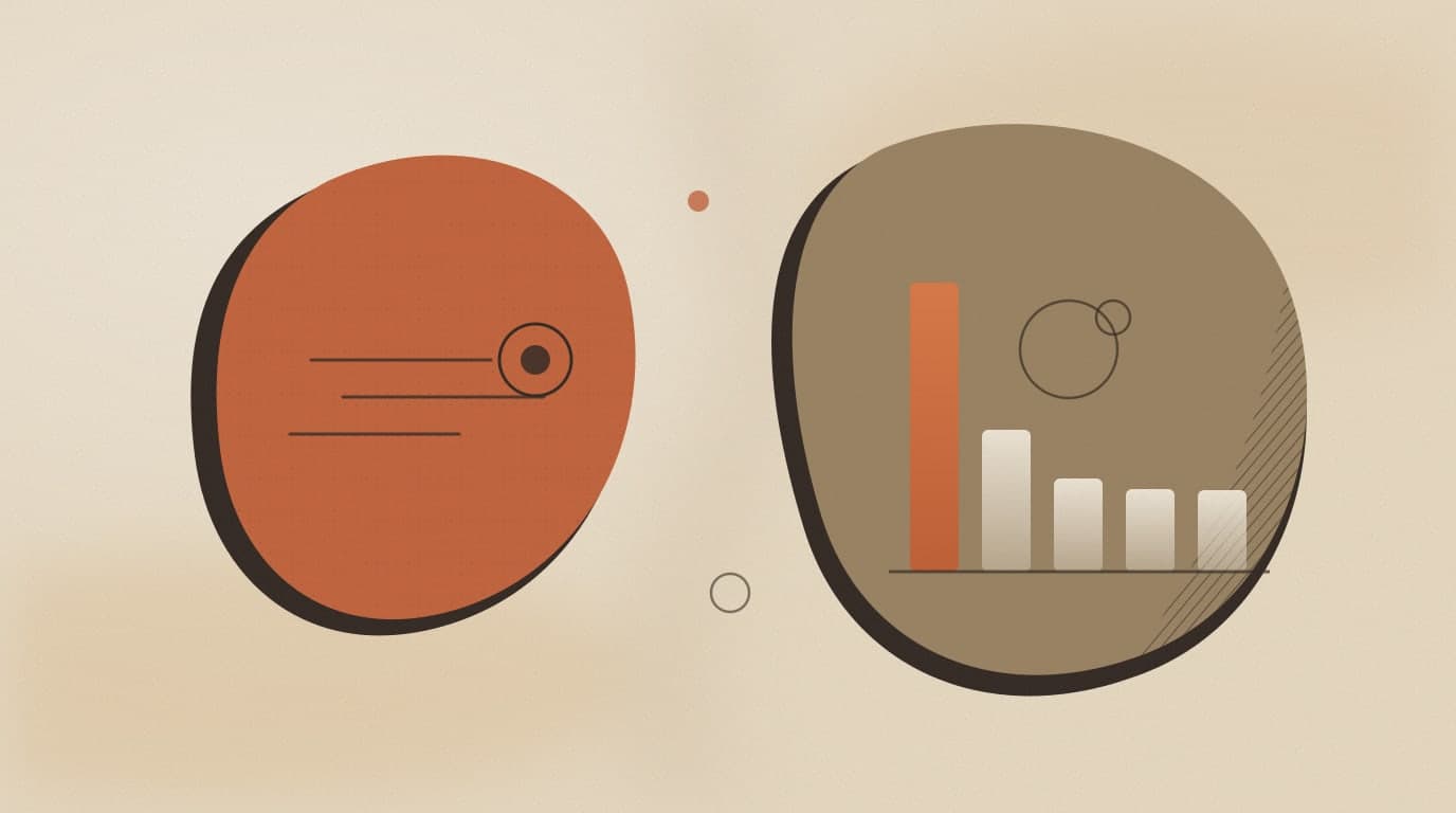 Abstract chart: one tall orange bar for Jev towering over four shorter bars for GPT, Claude and Gemini, showing decisions per second